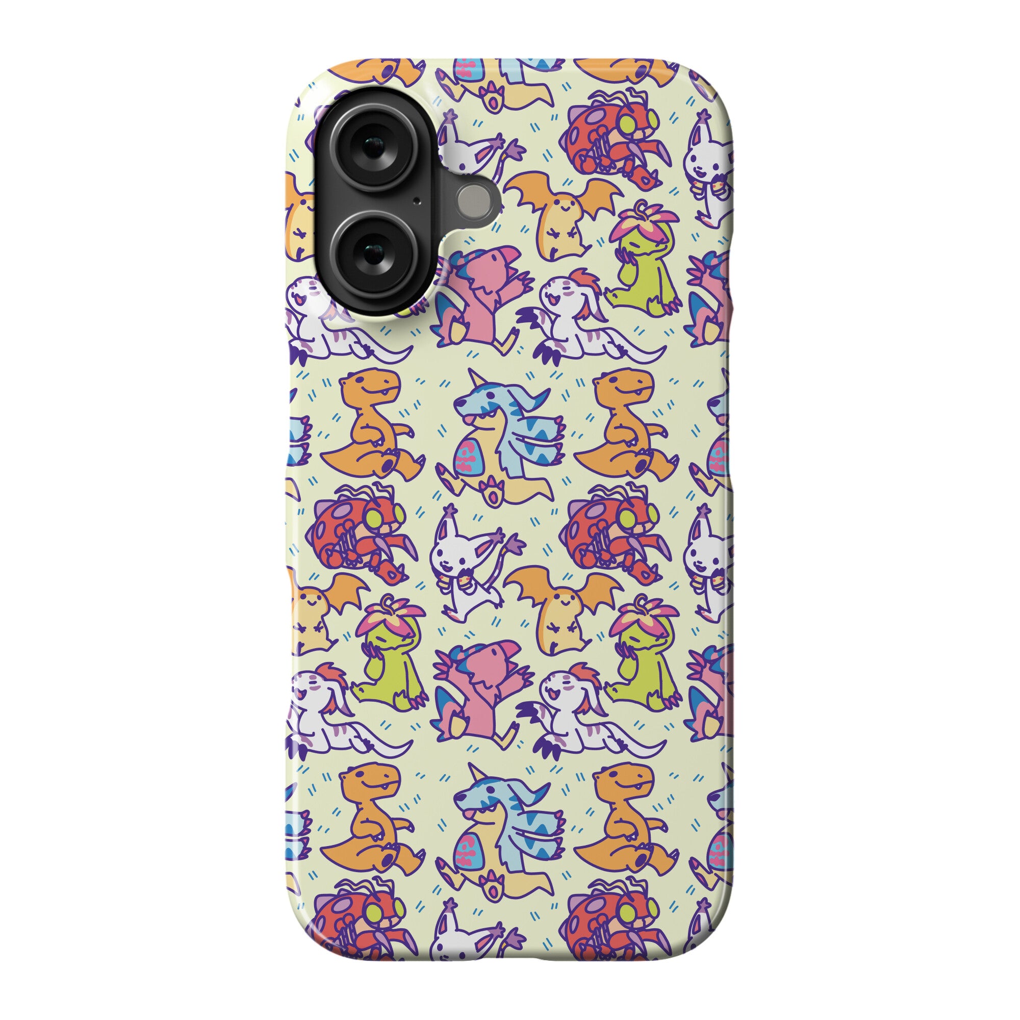Digital Monsters Pattern Phone Case